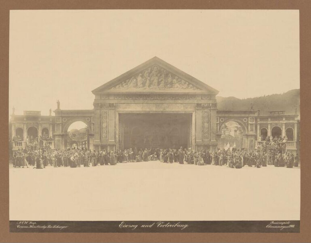 1900 Oberammergau Passion Play Performance
