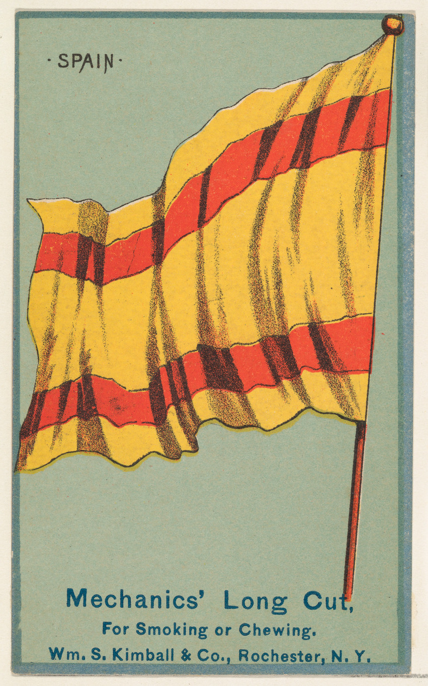 Vintage Spanish Flag Tobacco Card — Flags