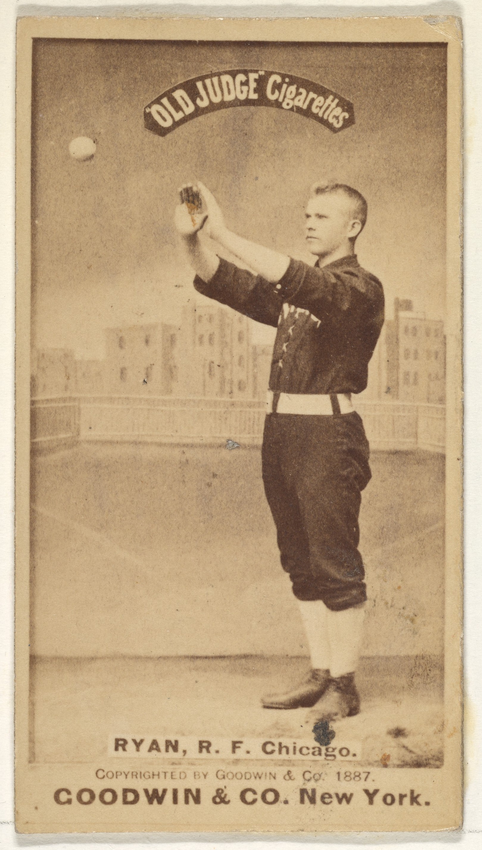 1887 Chicago Baseball Player Cigarette Card