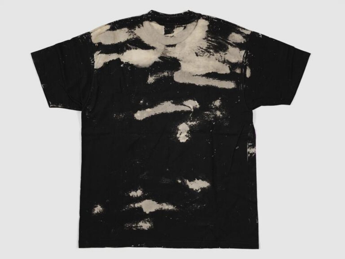 Black Bleached Tie Dye T-shirt