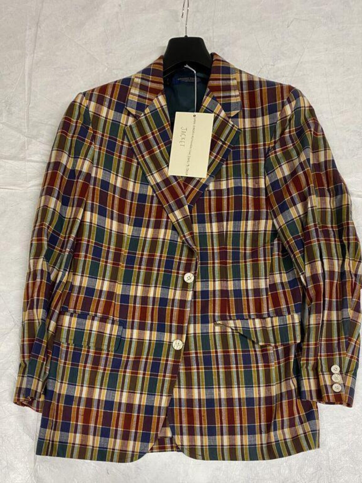 Hanging Multicolor Plaid Blazer