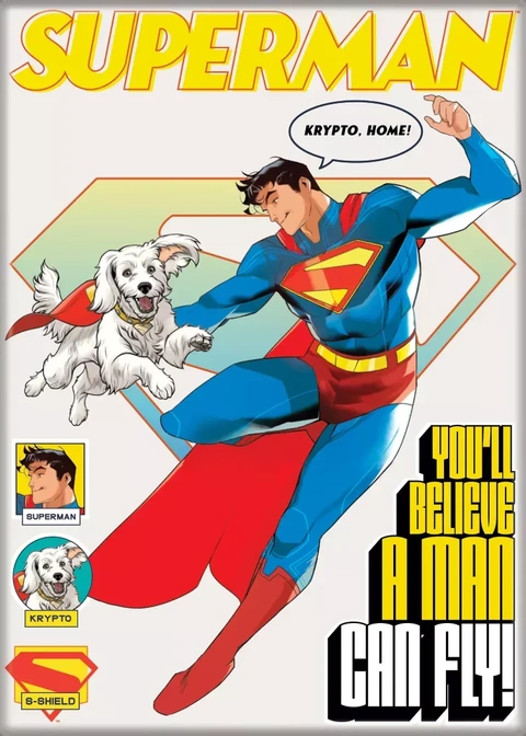 Superman Comic Cover with Krypto