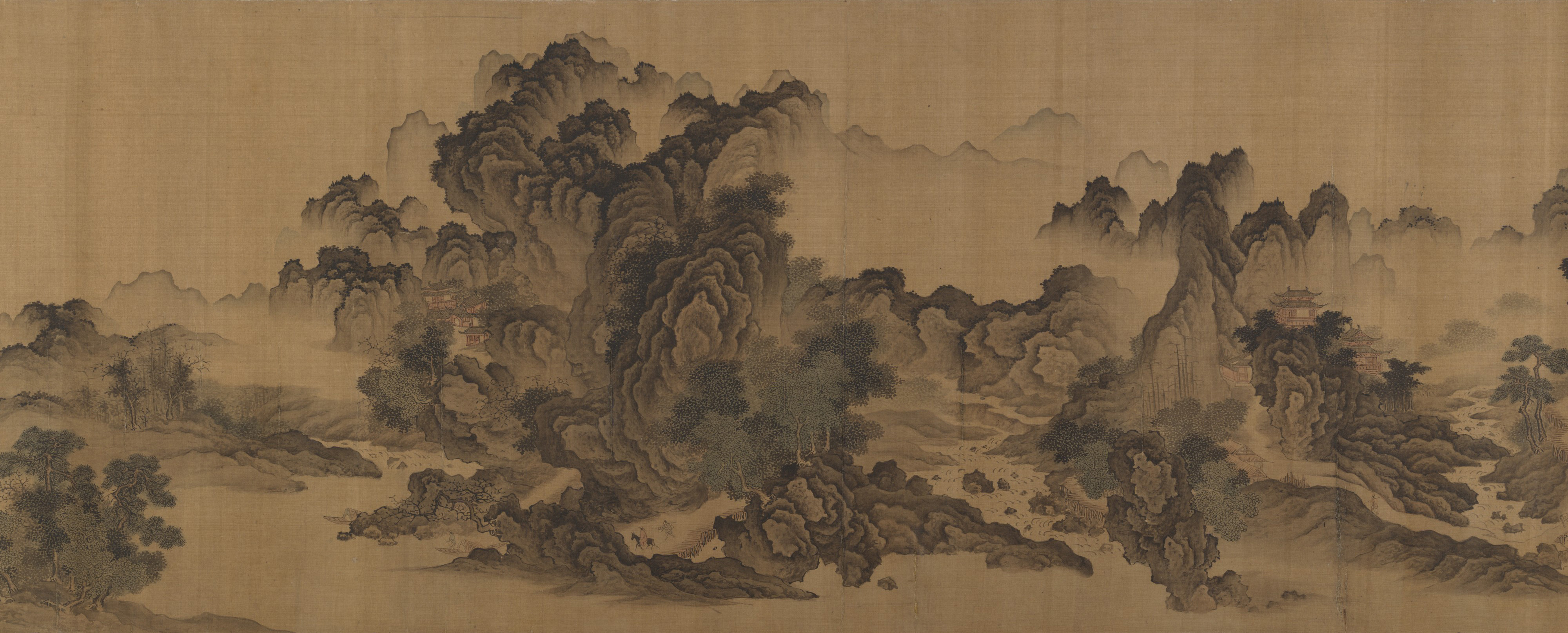 Traditional Chinese Ink Landscape Painting