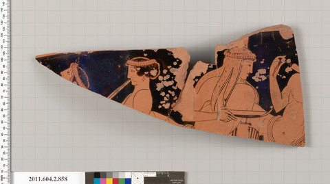 Ancient Greek Black-figure Pottery Fragment