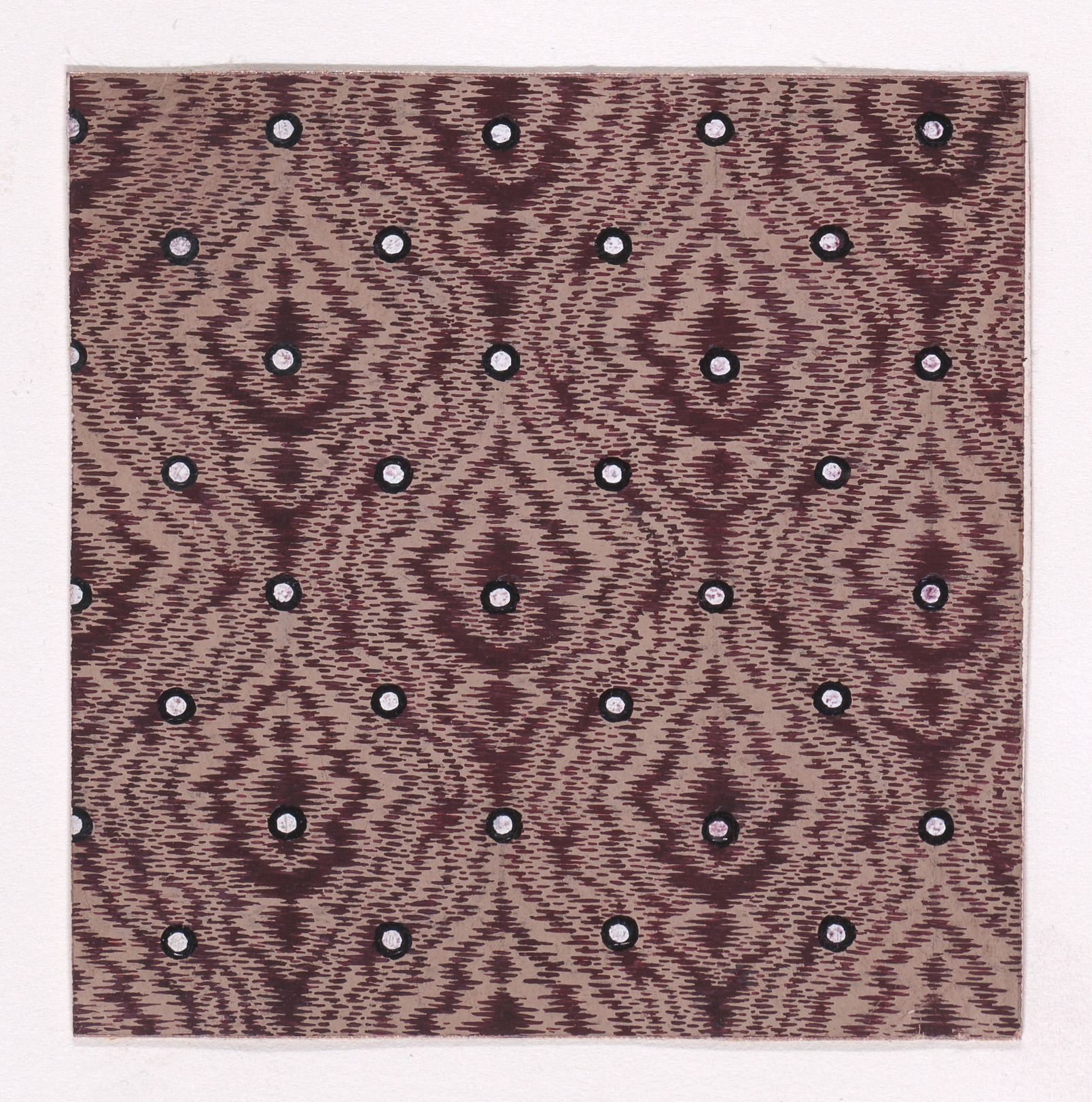 Brown Polka Dot Geometric Textile Pattern