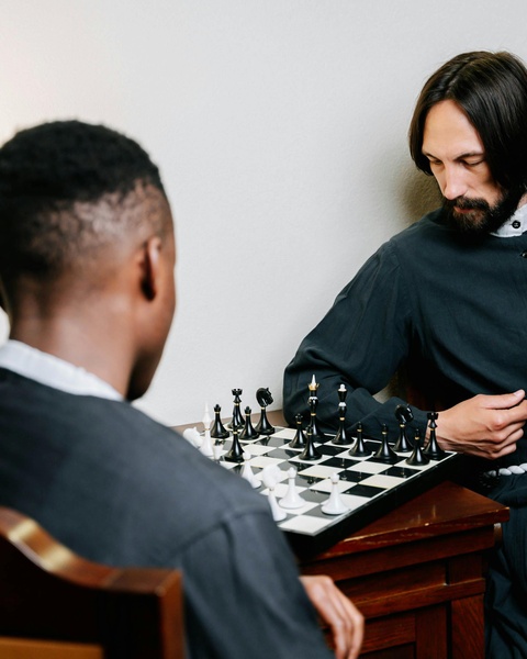Two Men Playing Chess