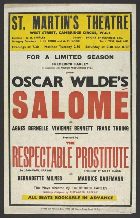 Vintage St Martin's Theatre Play Poster