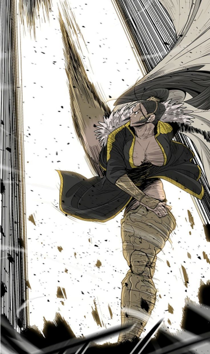 Muscular Female Warrior in Dynamic Motion — Backgrounds