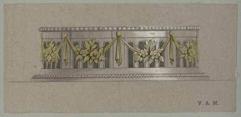 Ornamental Frieze Design Drawing