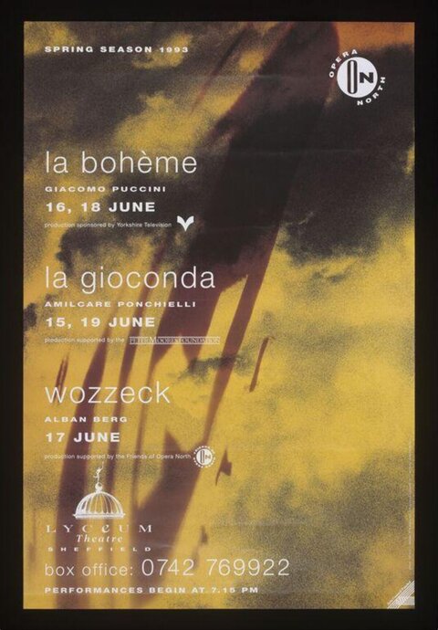 1993 Opera North Spring Season Poster