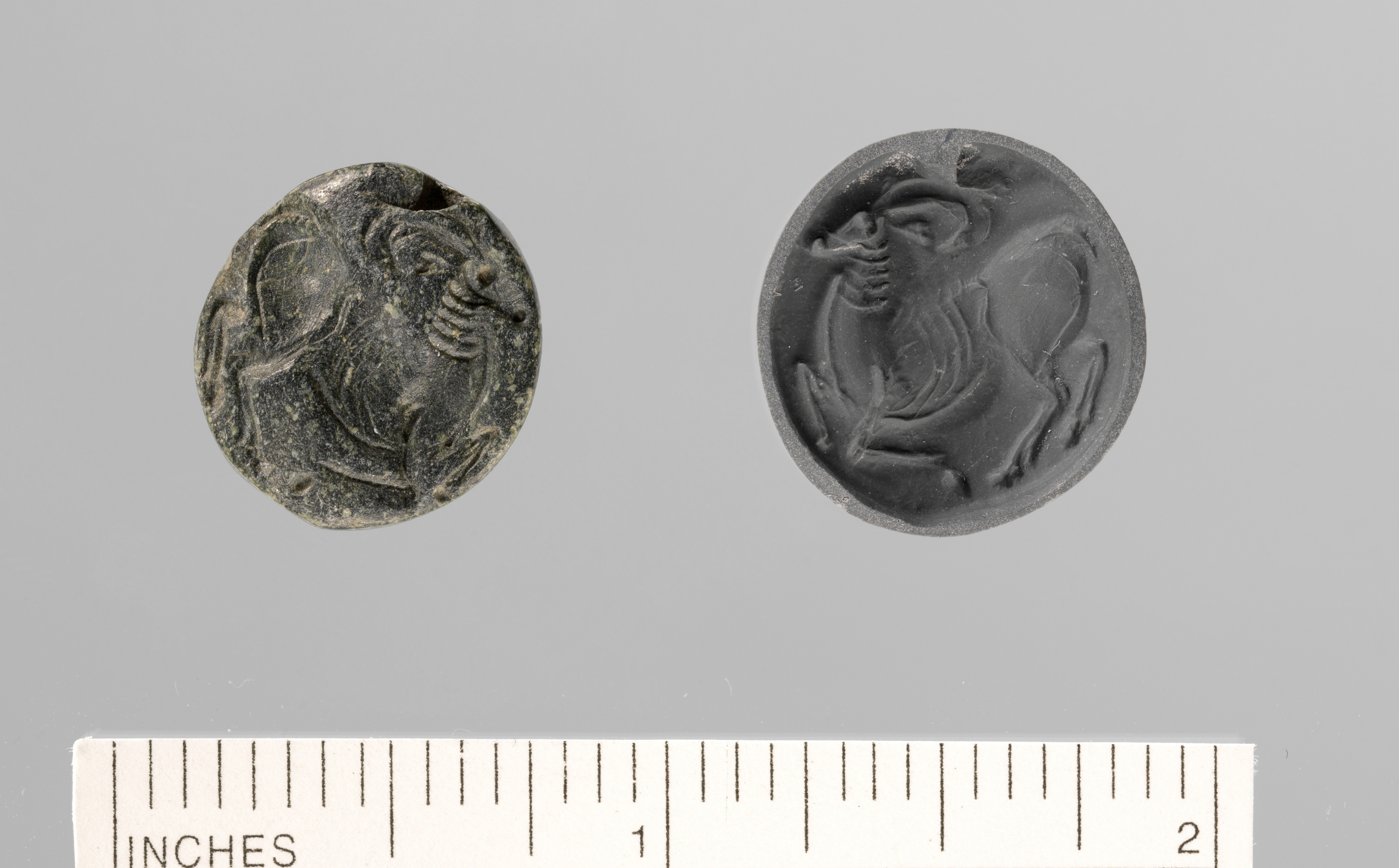 Two Ancient Engraved Stone Seals