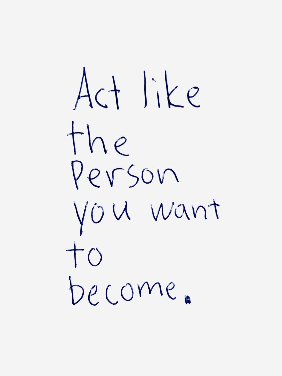 Handwritten Motivational Quote