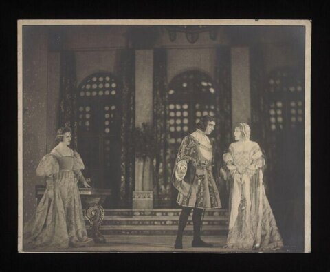 Vintage Theatrical Stage Performance Photo