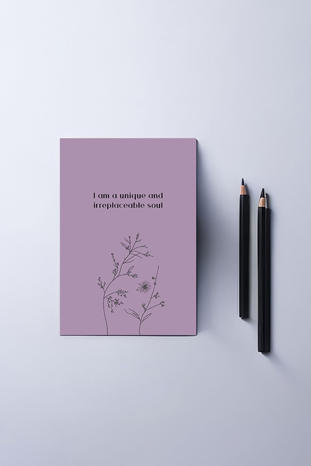 Affirmation Notebook and Two Pencils