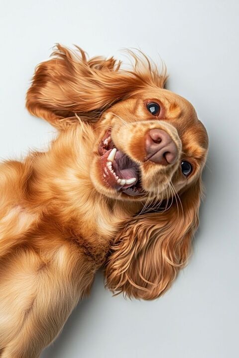 Happy Golden Cocker Spaniel