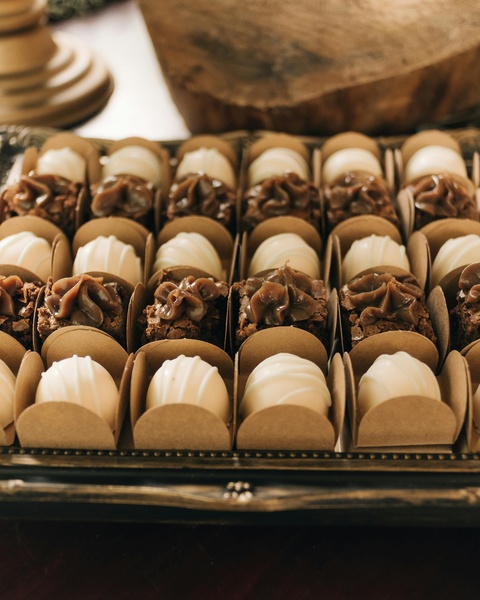Assorted Mini Dessert Bites on Tray