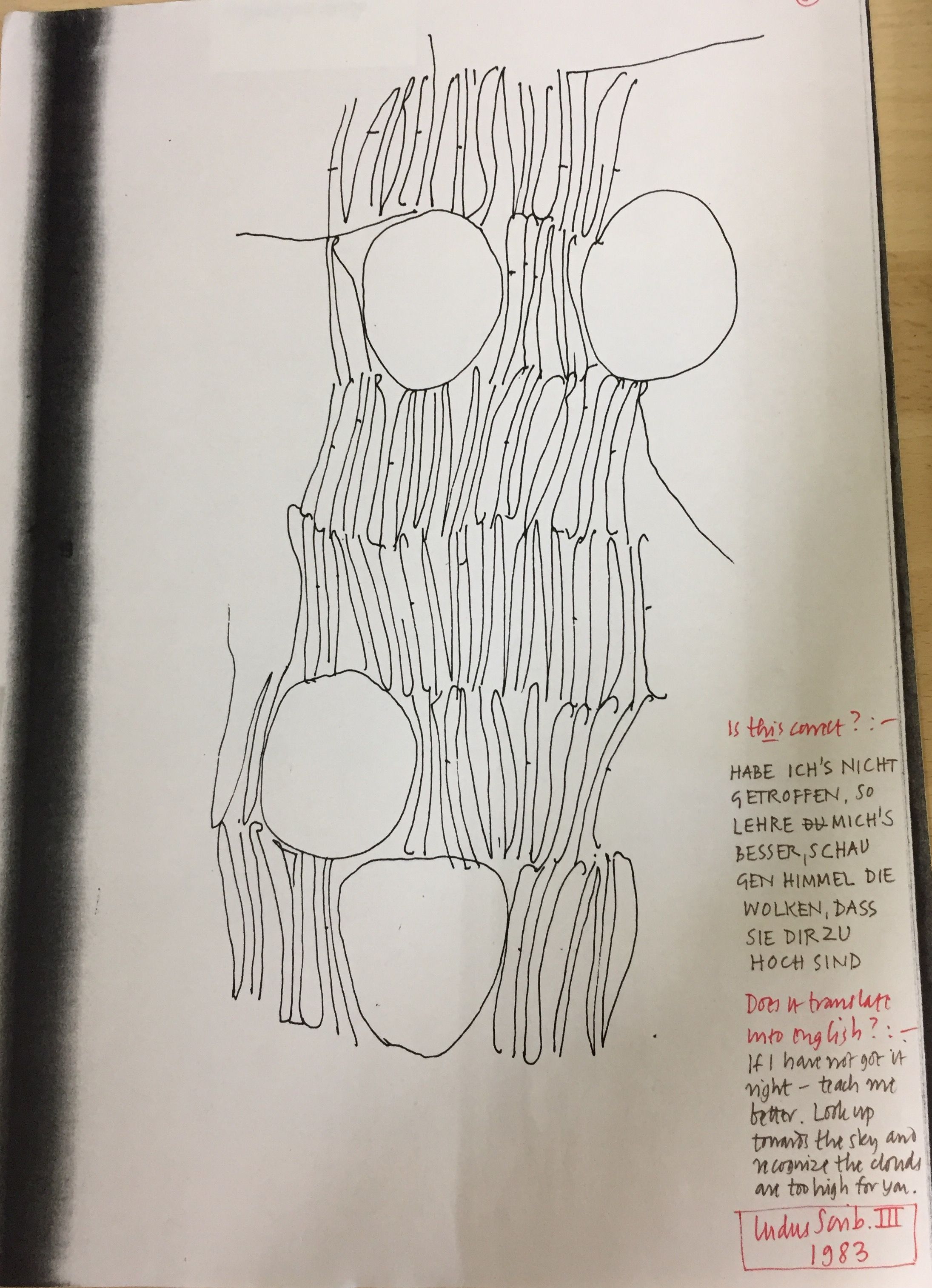 Abstract Sketch with Translation Notes