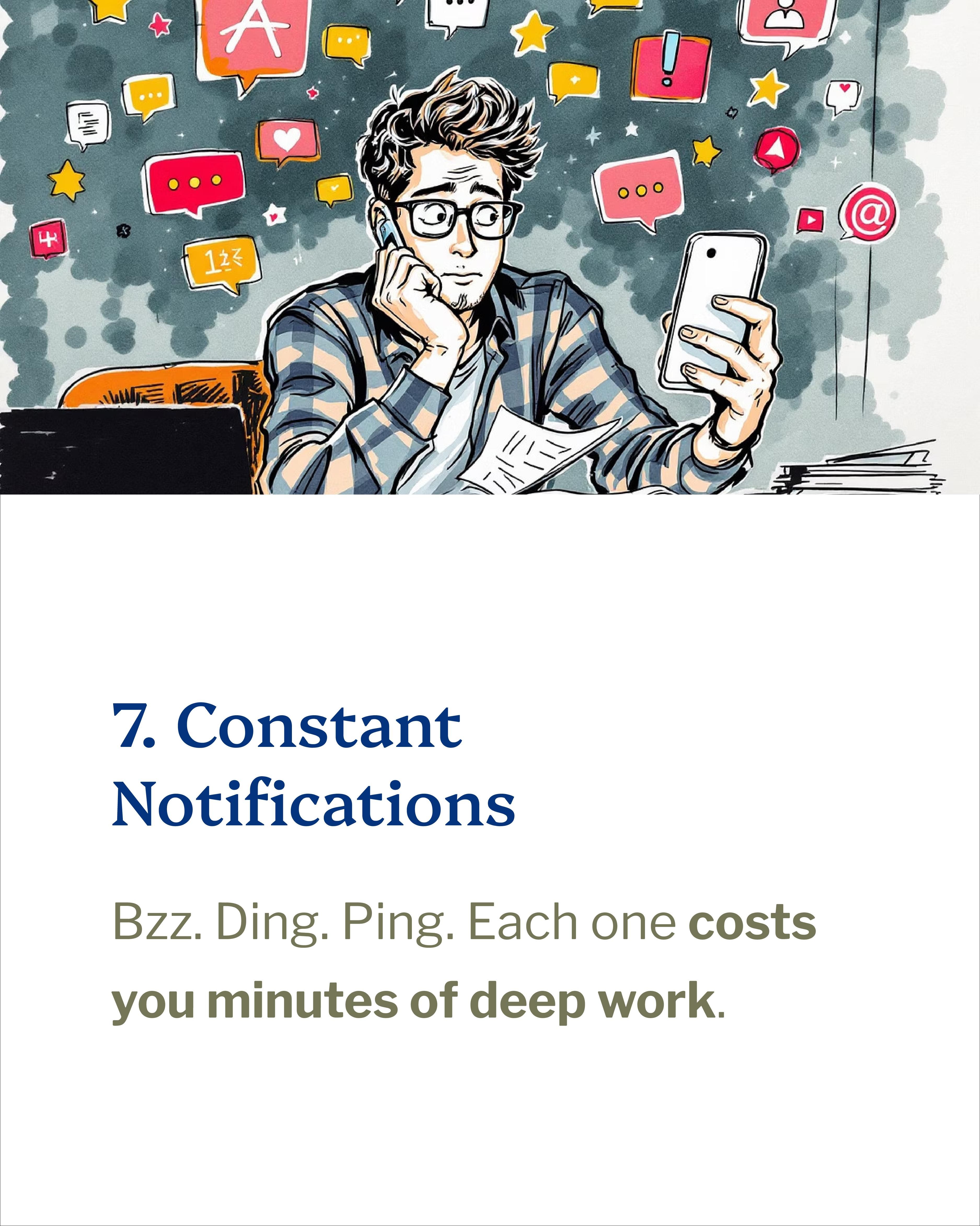 Constant Notifications Distracting Work