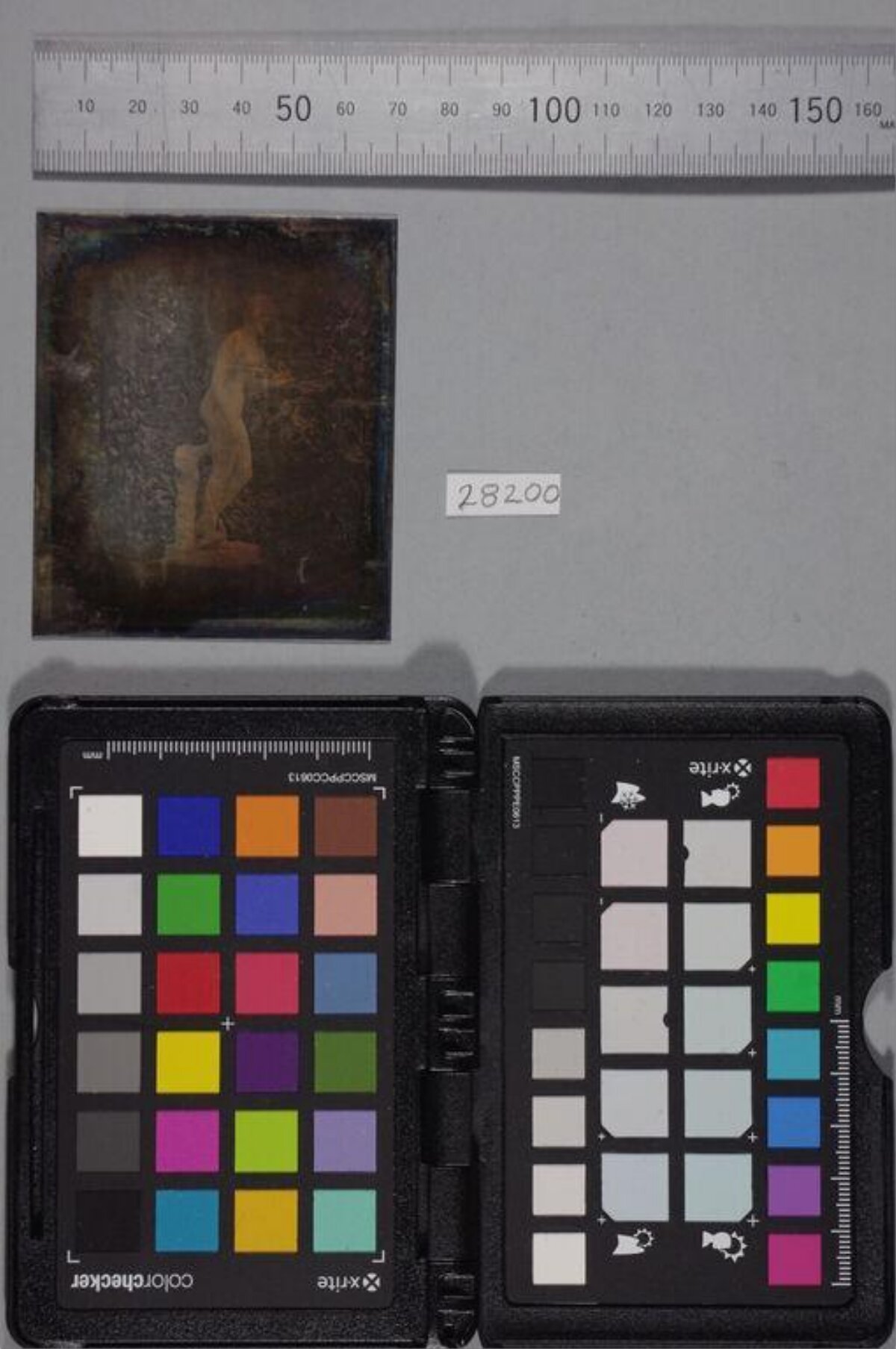 Vintage Photo with Color Calibration Tools — Desktop Backgrounds