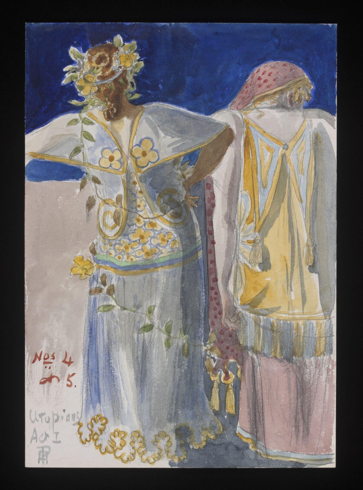 Utopians Act I Costume Design Sketch