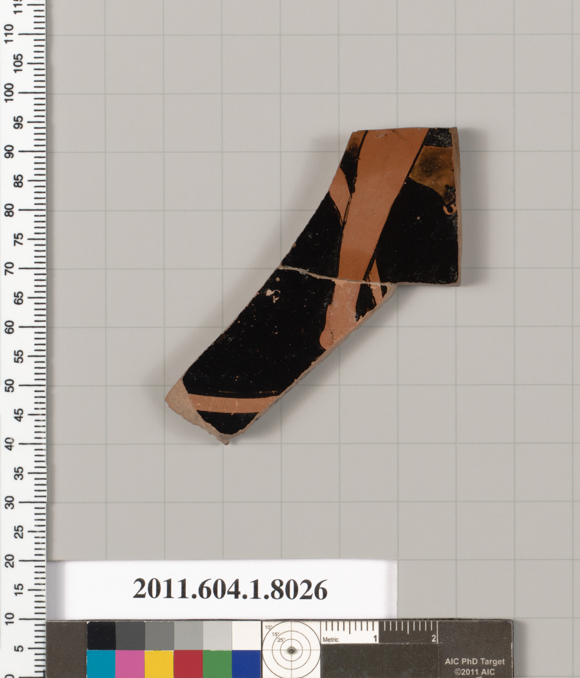 Ancient Pottery Fragment Artifact