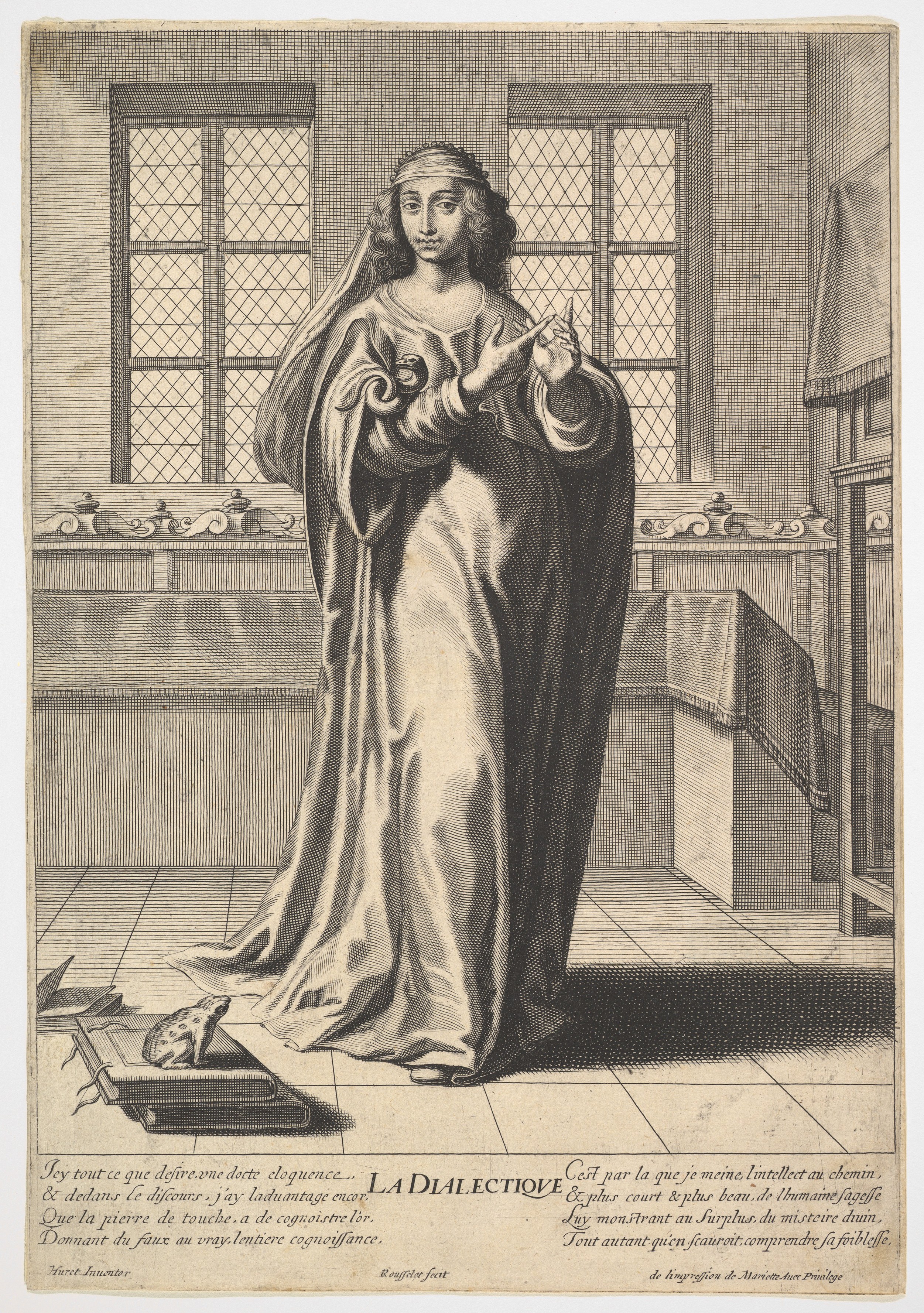 Allegorical Engraving La Dialectique