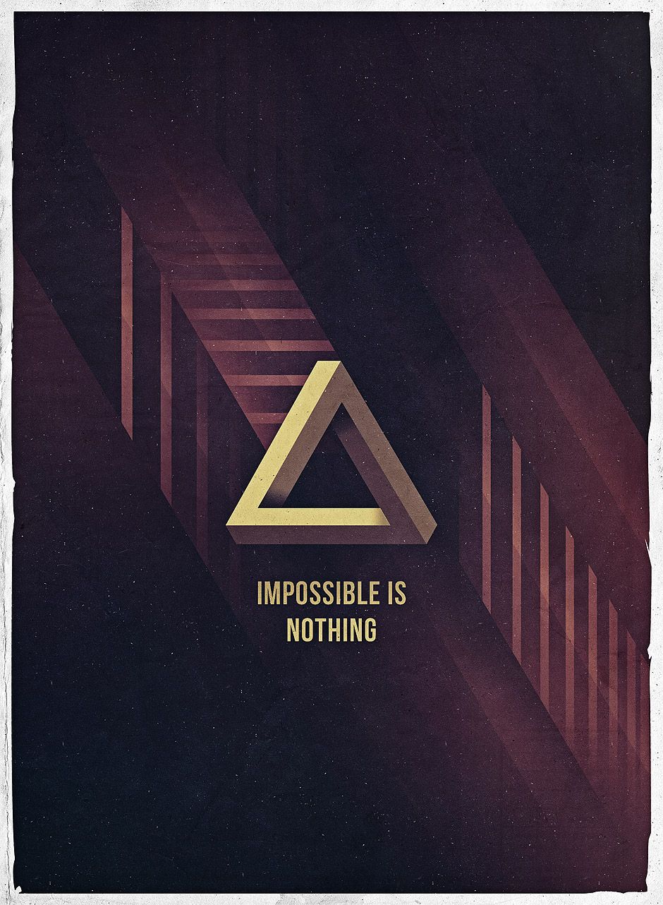Impossible Is Nothing Motivational Poster