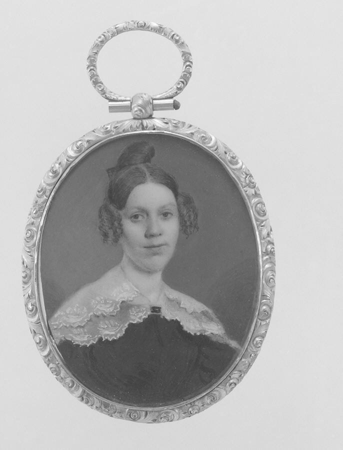Miniature Portrait of a Woman in Locket