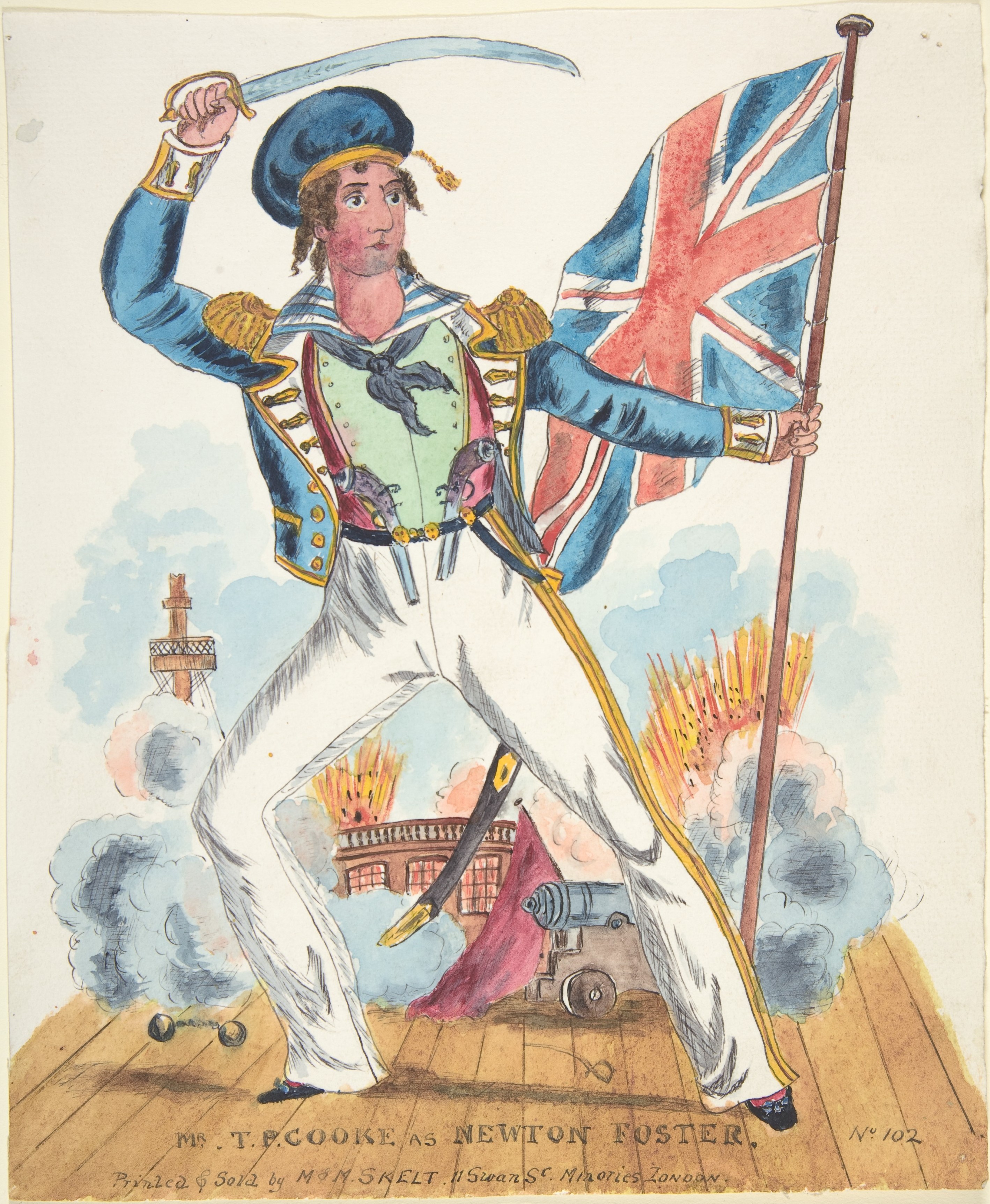 T.P. Cooke as Newton Foster Sailor Illustration