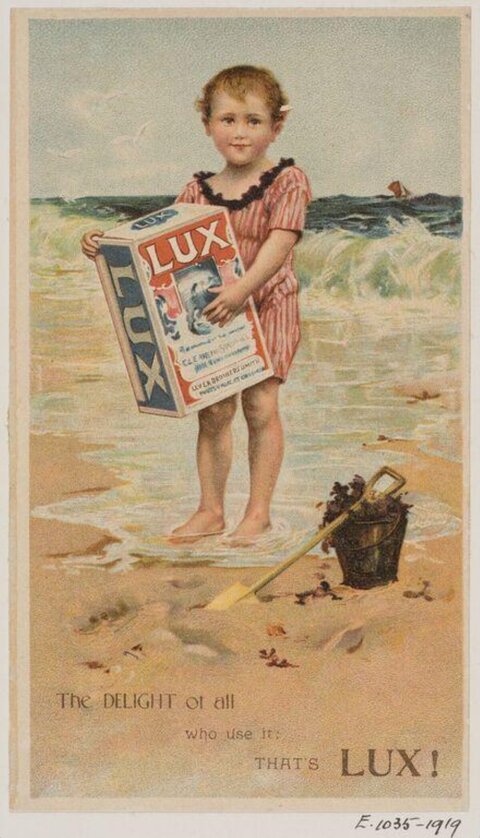 Vintage LUX Soap Beach Advertisement