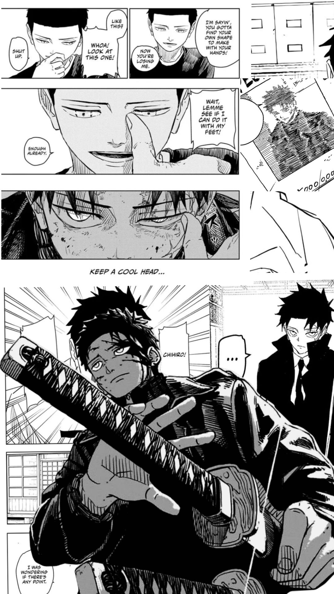 Black and White Manga Page
