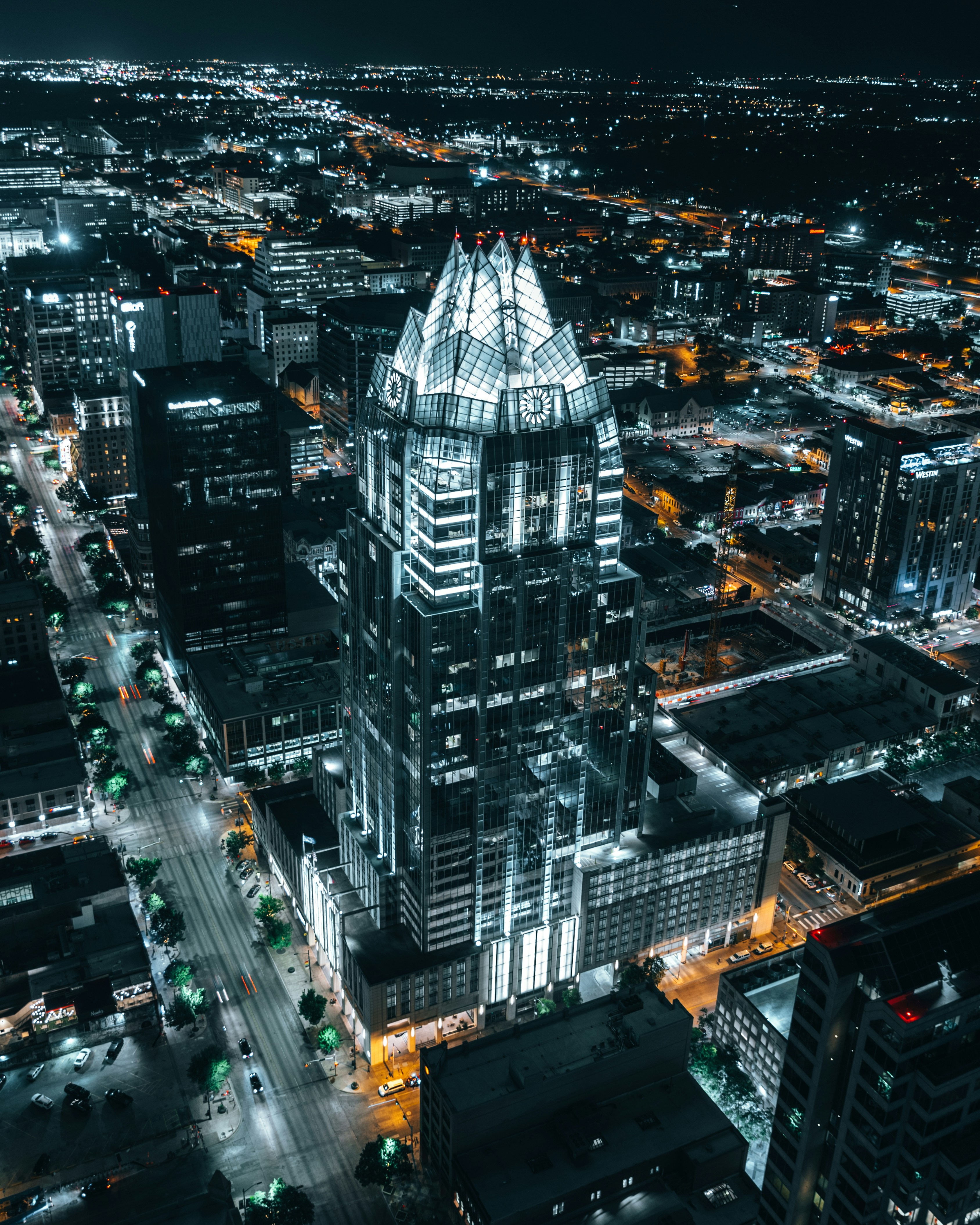 Austin Frost Bank Tower Night View