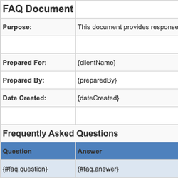 FAQ Document