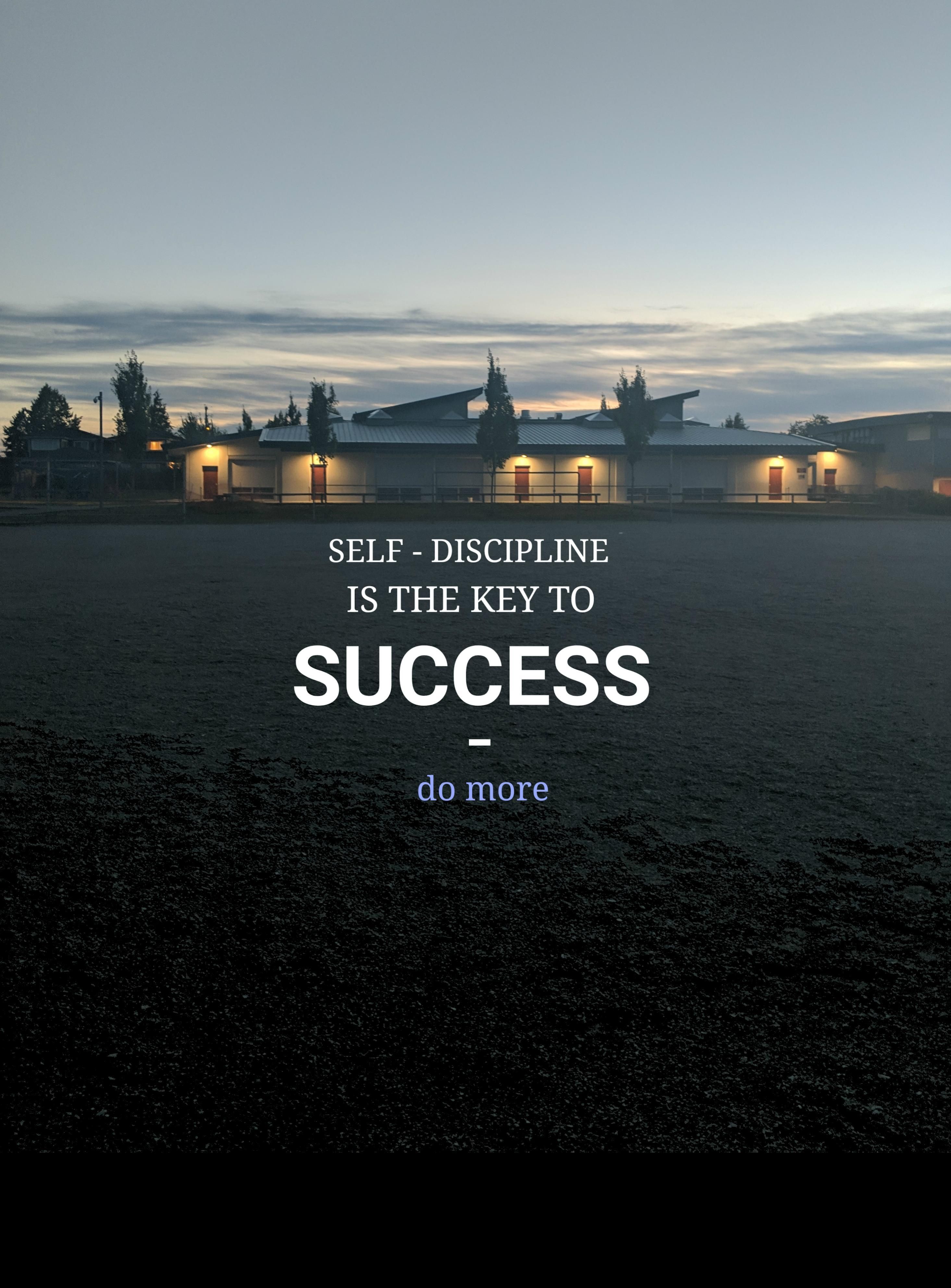 Self Discipline Success Motivational Quote