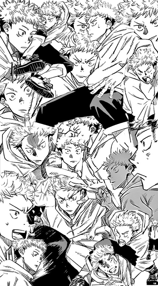 Yuji Itadori Manga Collage