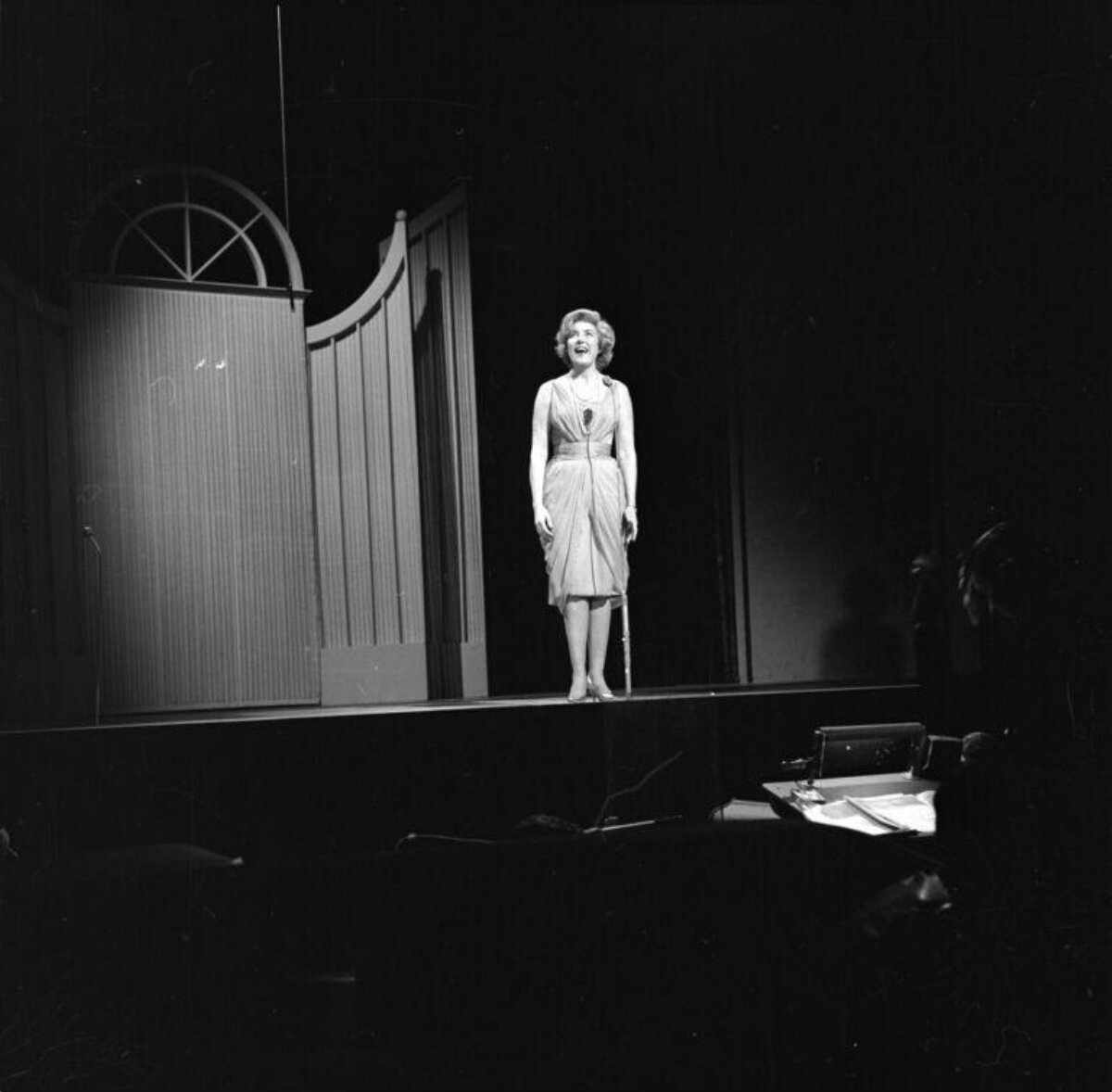 Female Singer Performing on Stage