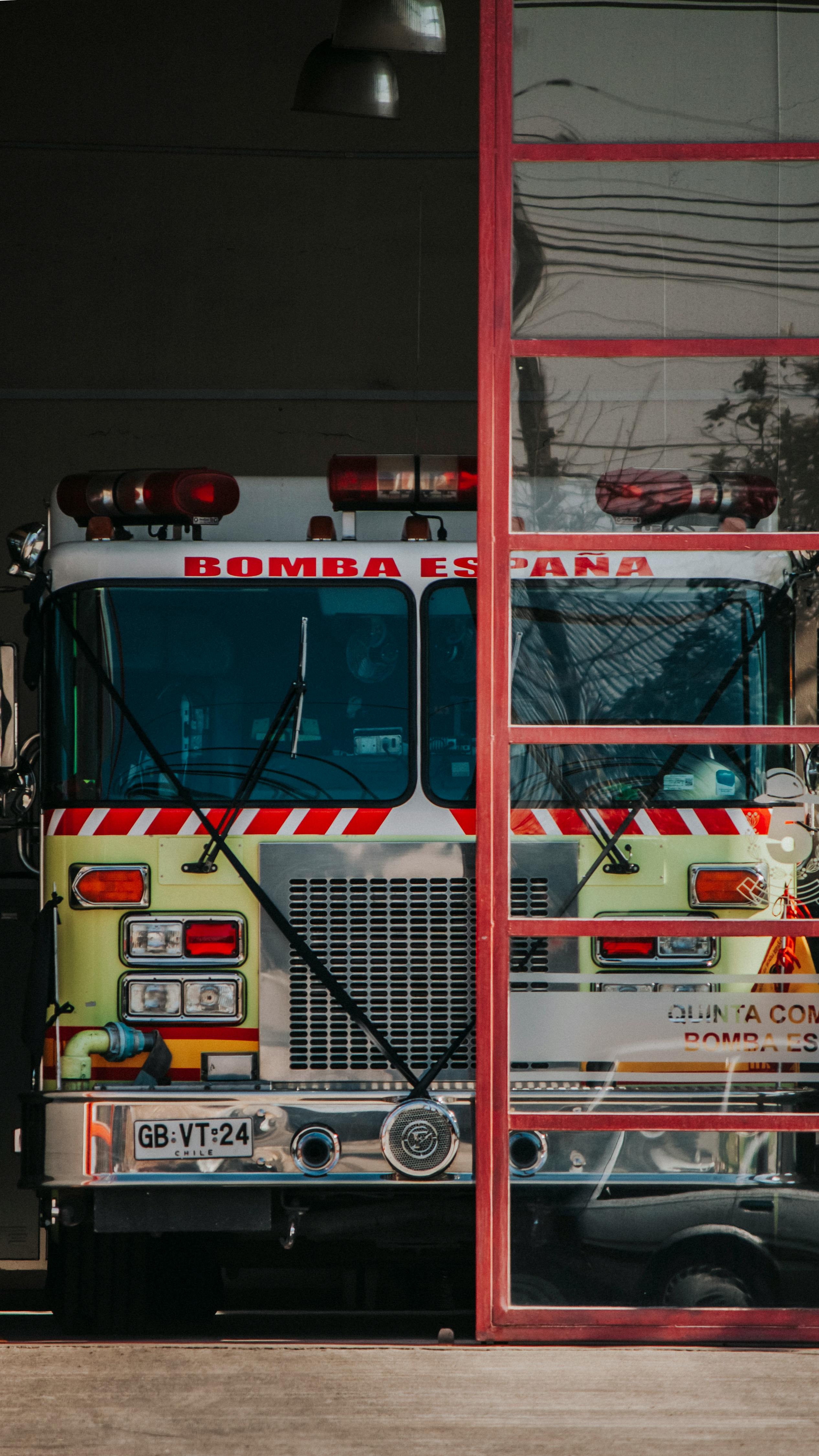 Fire Truck in Chilean Fire Station