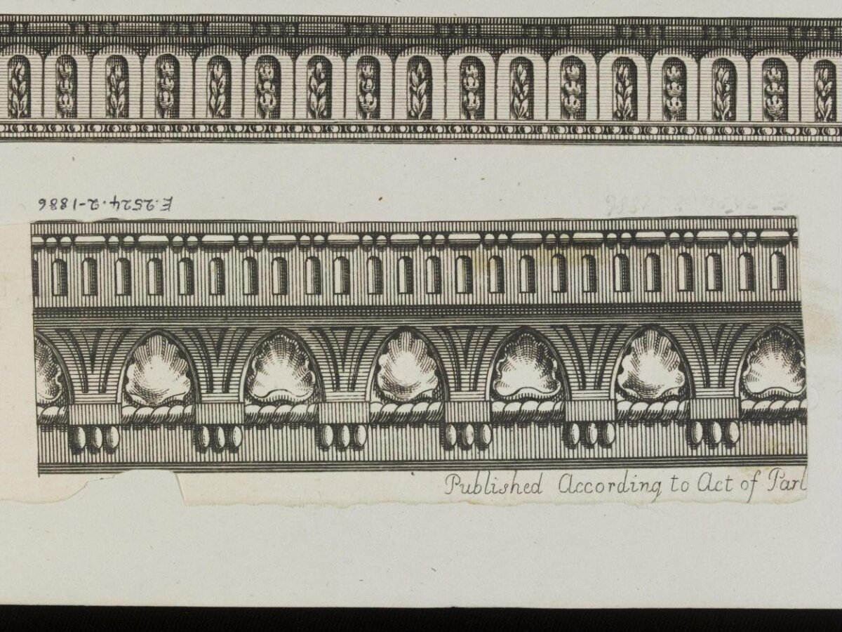Engraved Classical Architectural Frieze Designs