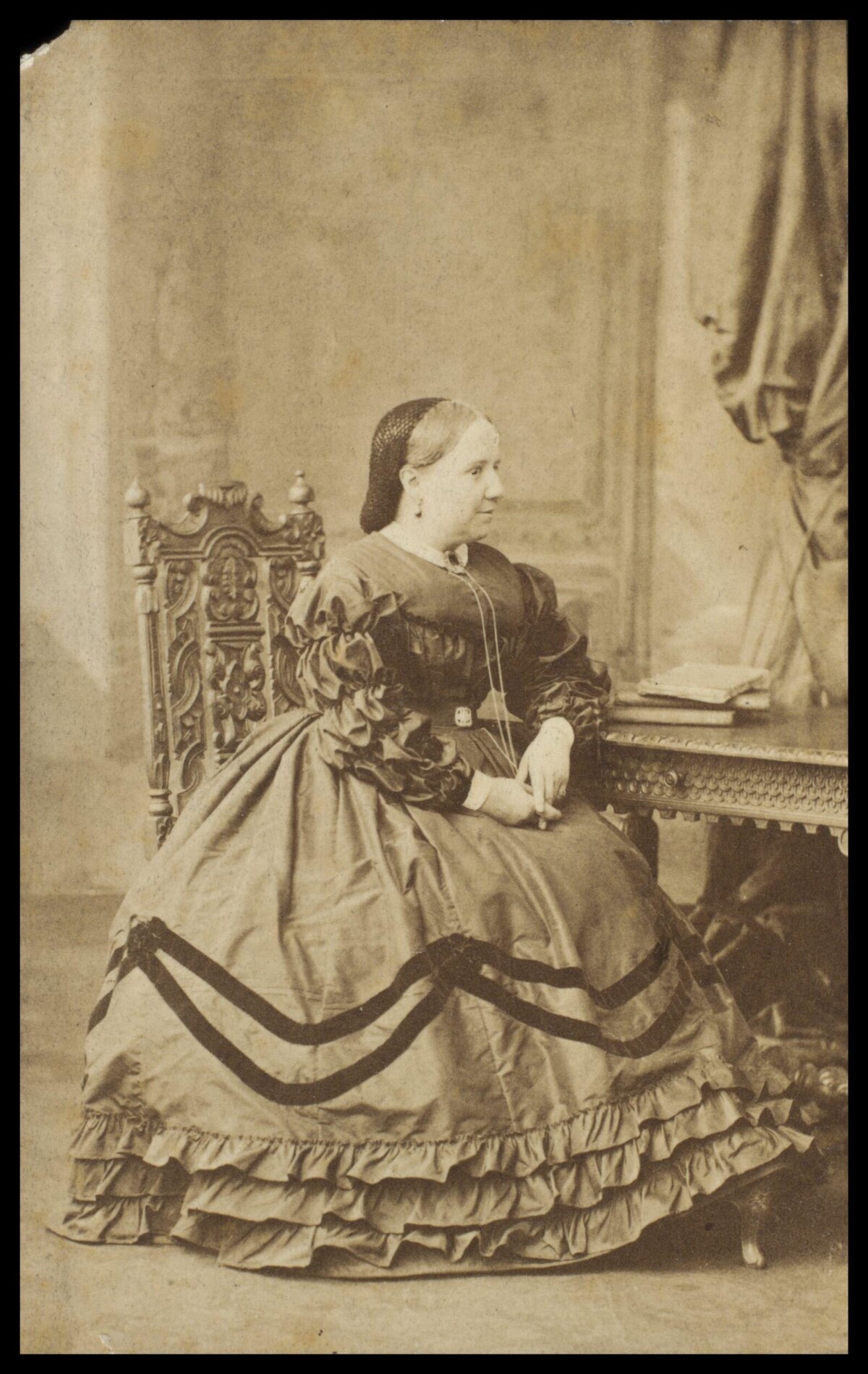 Victorian Seated Woman Studio Portrait