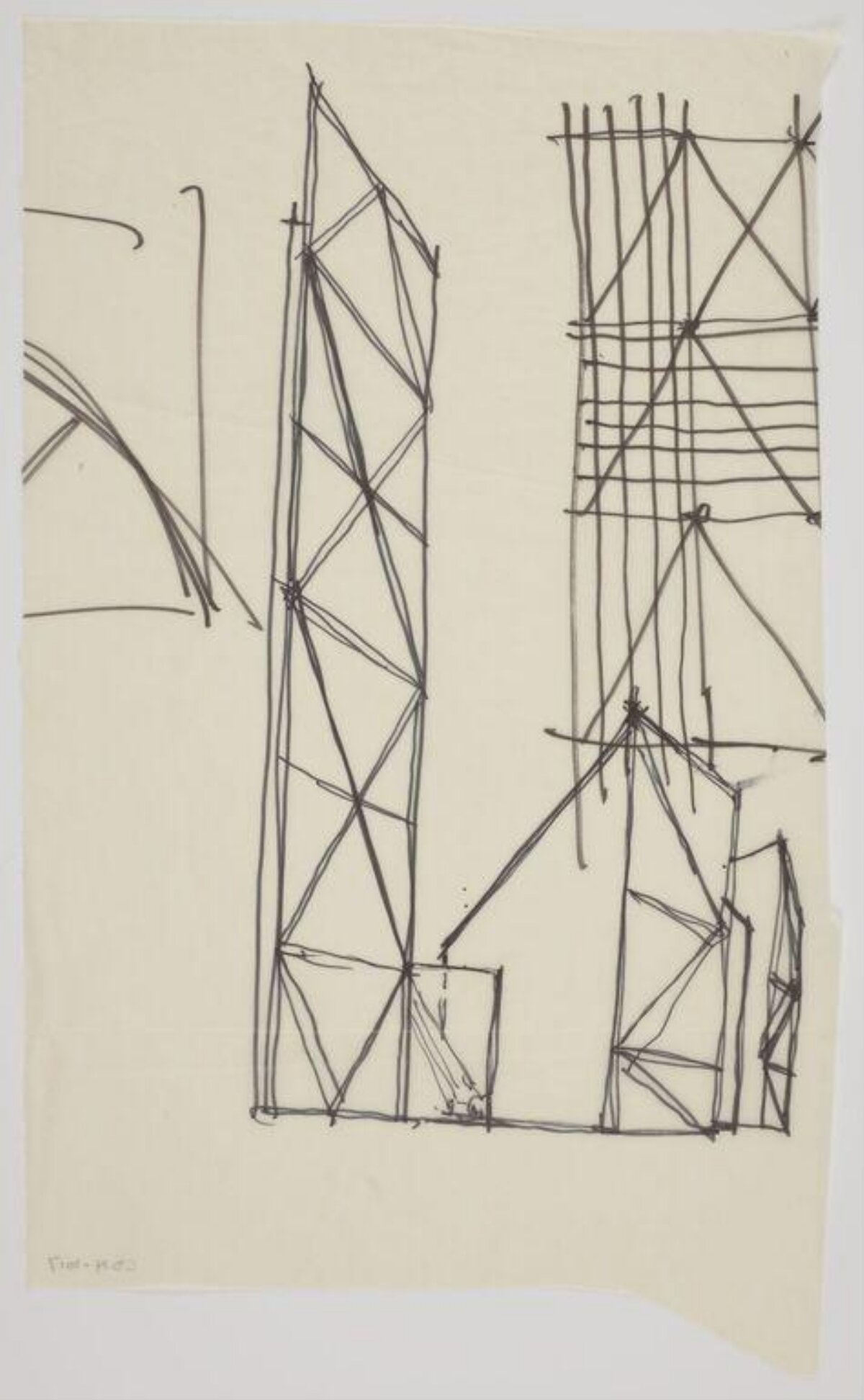 Skeletal Structural Frame Sketch