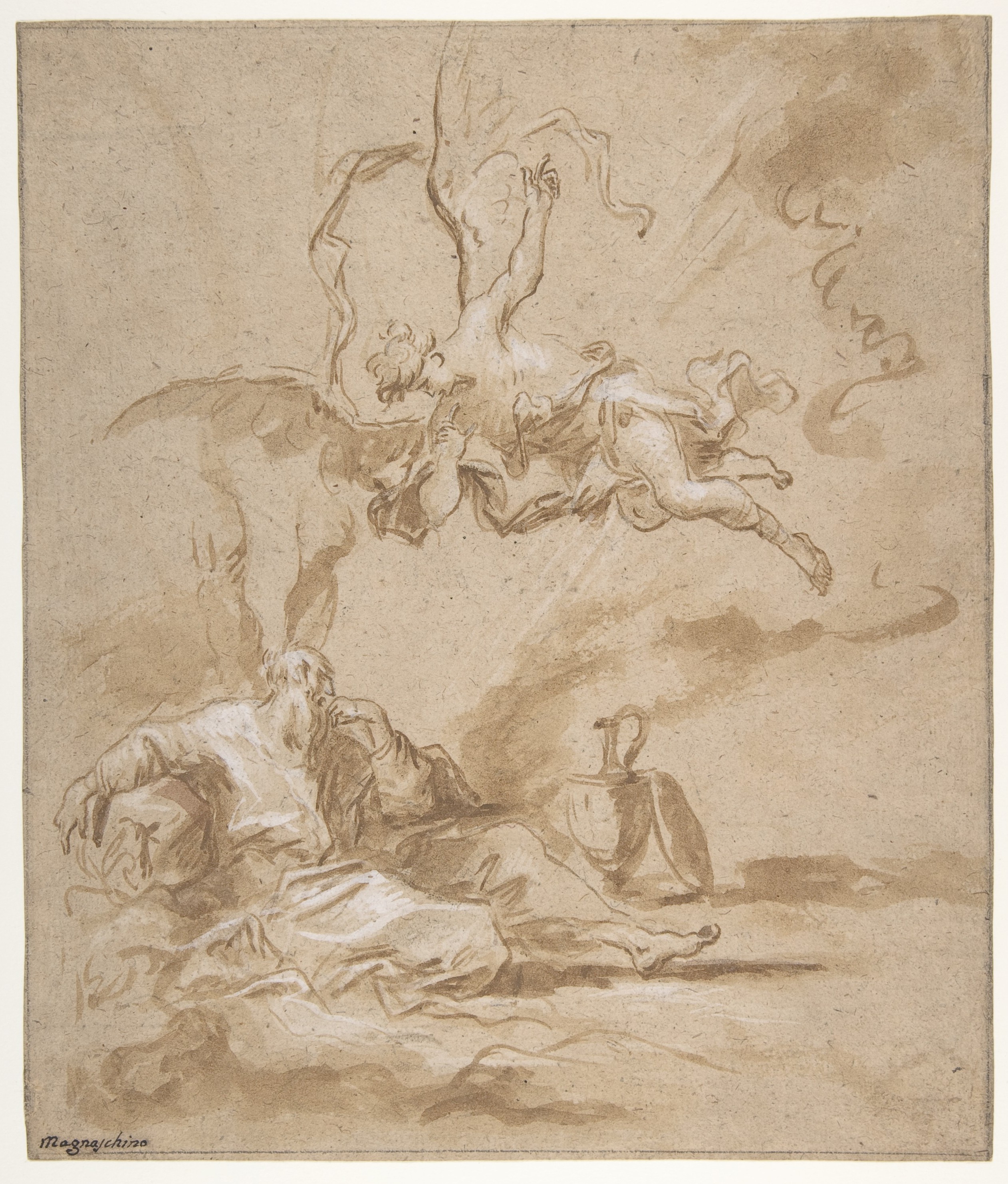 Sketch of Angel Appearing to Prophet
