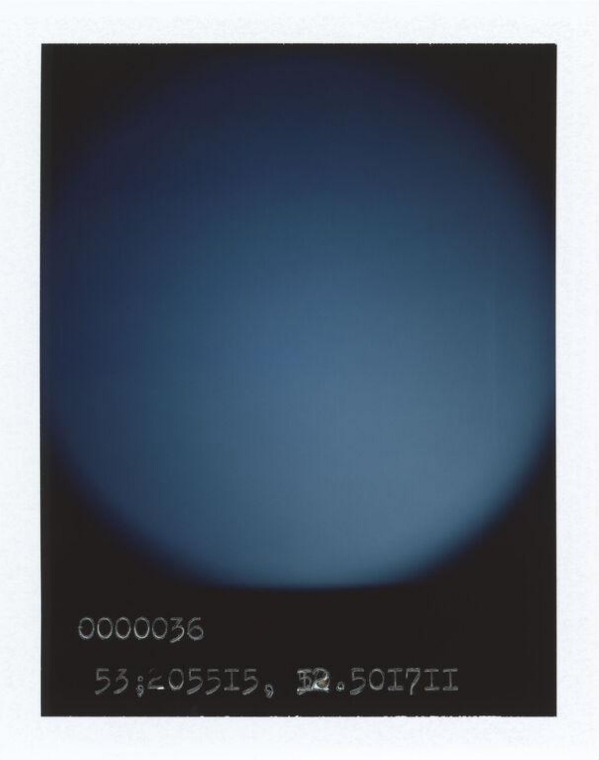 Vintage Astronomical Photo Negative