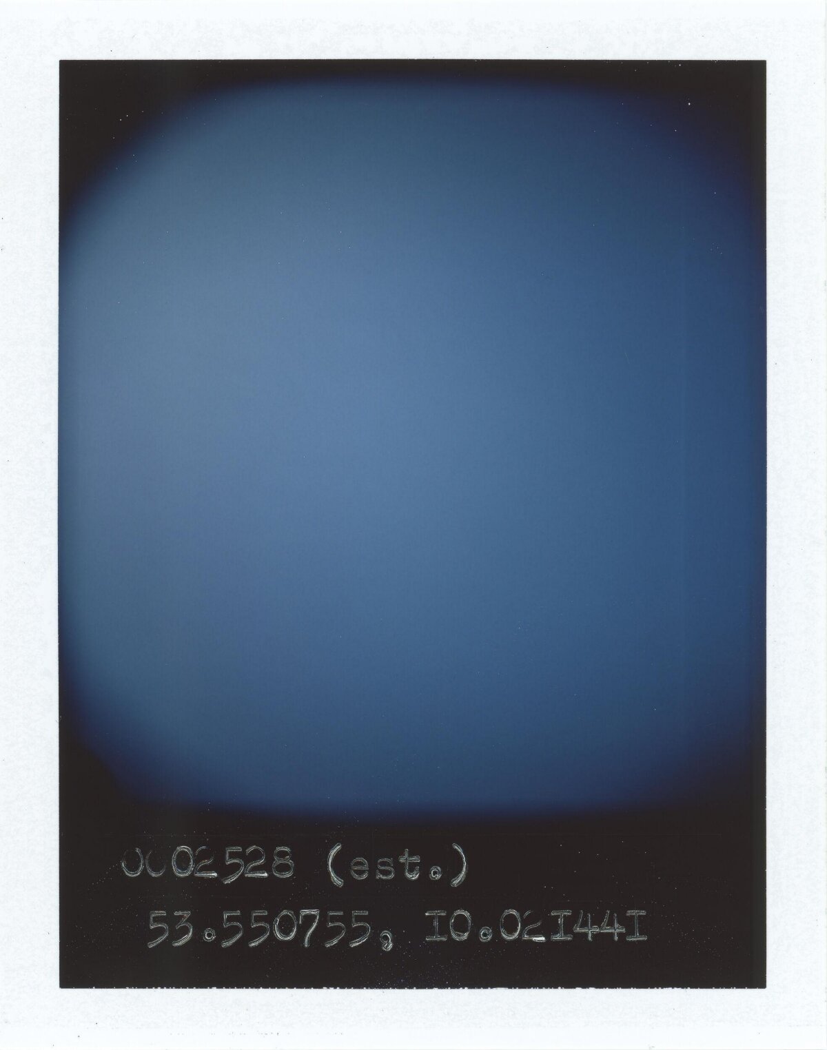Gradient Blue Sky Polaroid Photo