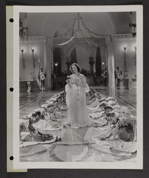 Vintage Film Royal Court Scene