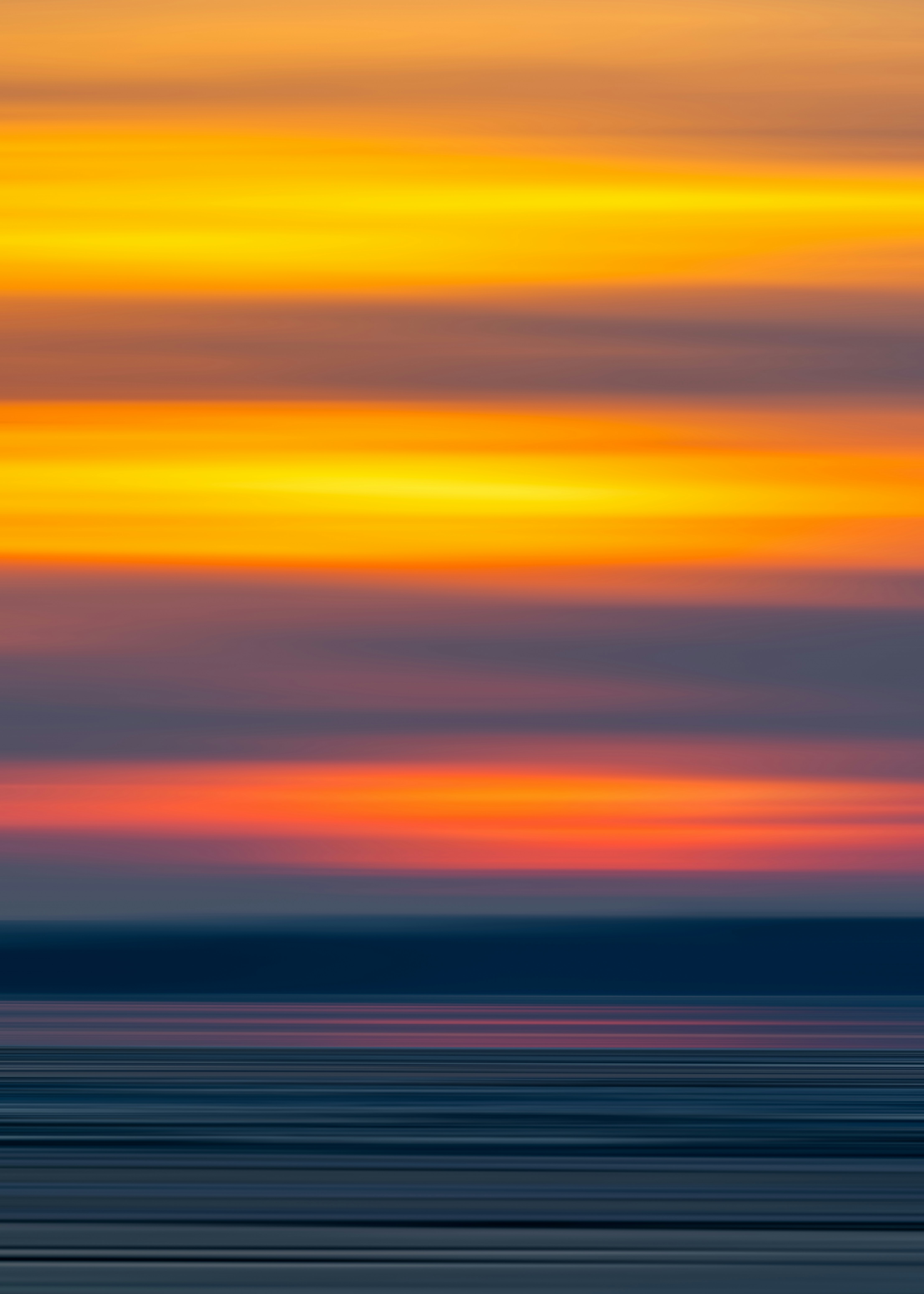 Sunset Over Calm Sea