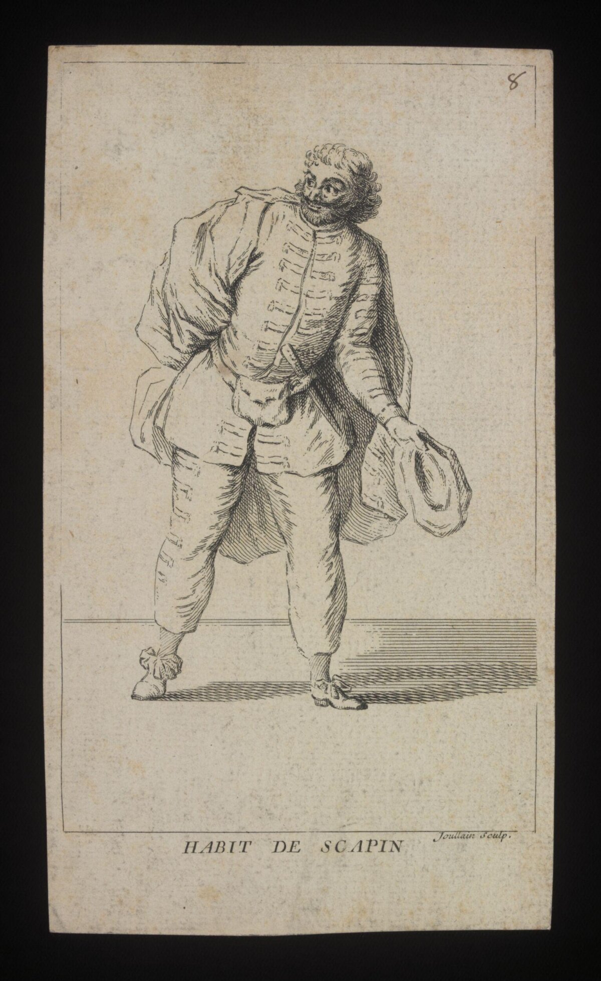 Engraving of Scapin's Costume