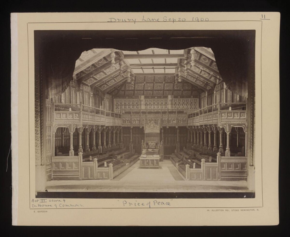1900 Drury Lane Theatre Stage Set