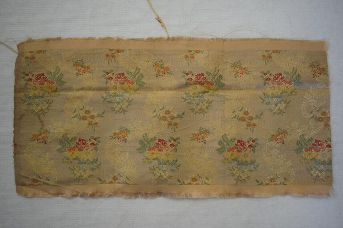 Vintage Floral Fabric Fragment
