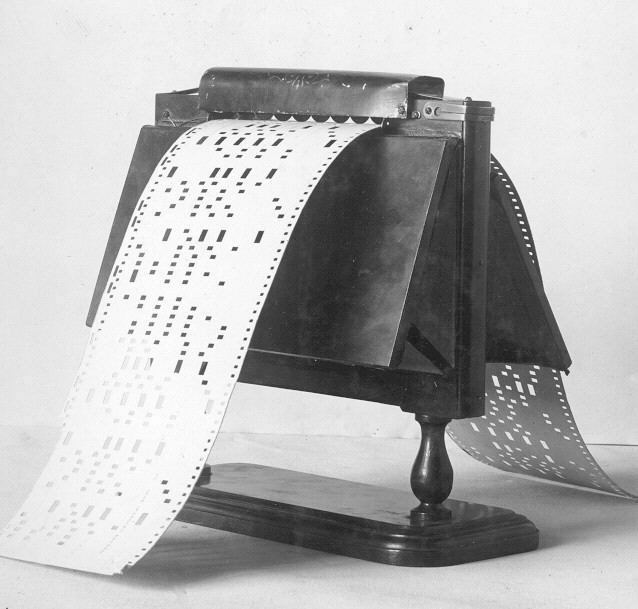 Vintage Punched Paper Tape Reader
