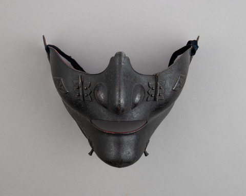 Antique Samurai Iron Half Face Mask